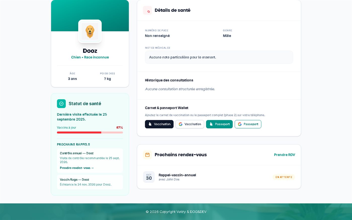 After booking, your account keeps track of what comes next